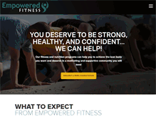 Tablet Screenshot of empoweredfit.com